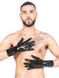 Gants classiques noirs pour homme en latex/caoutchouc