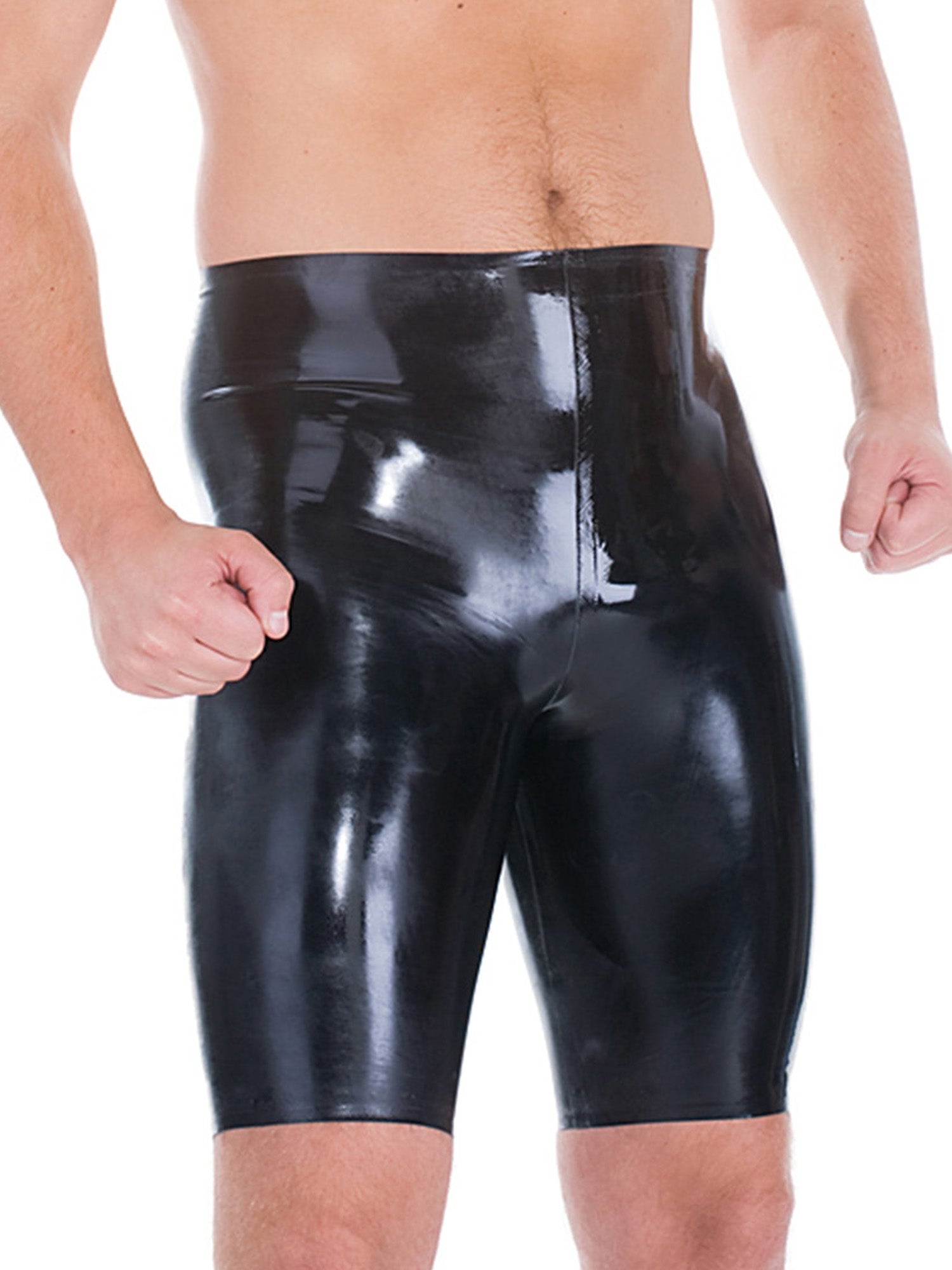 Short cycliste en latex/caoutchouc