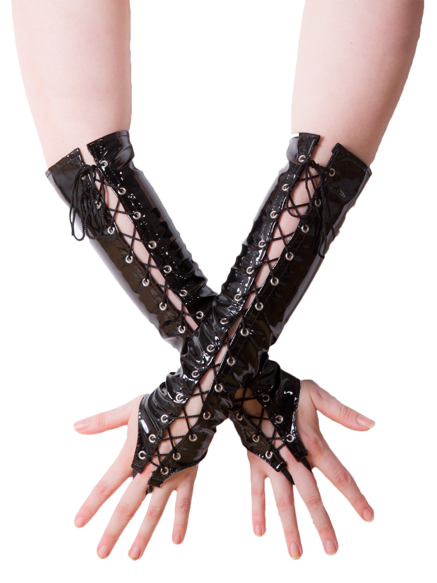 Gants longs en PVC sans doigts
