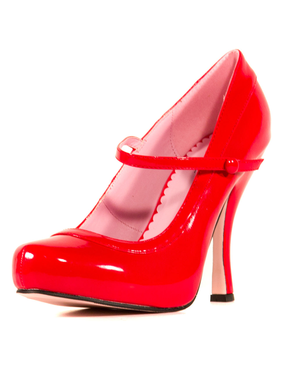 Escarpins plateforme rouges vernis